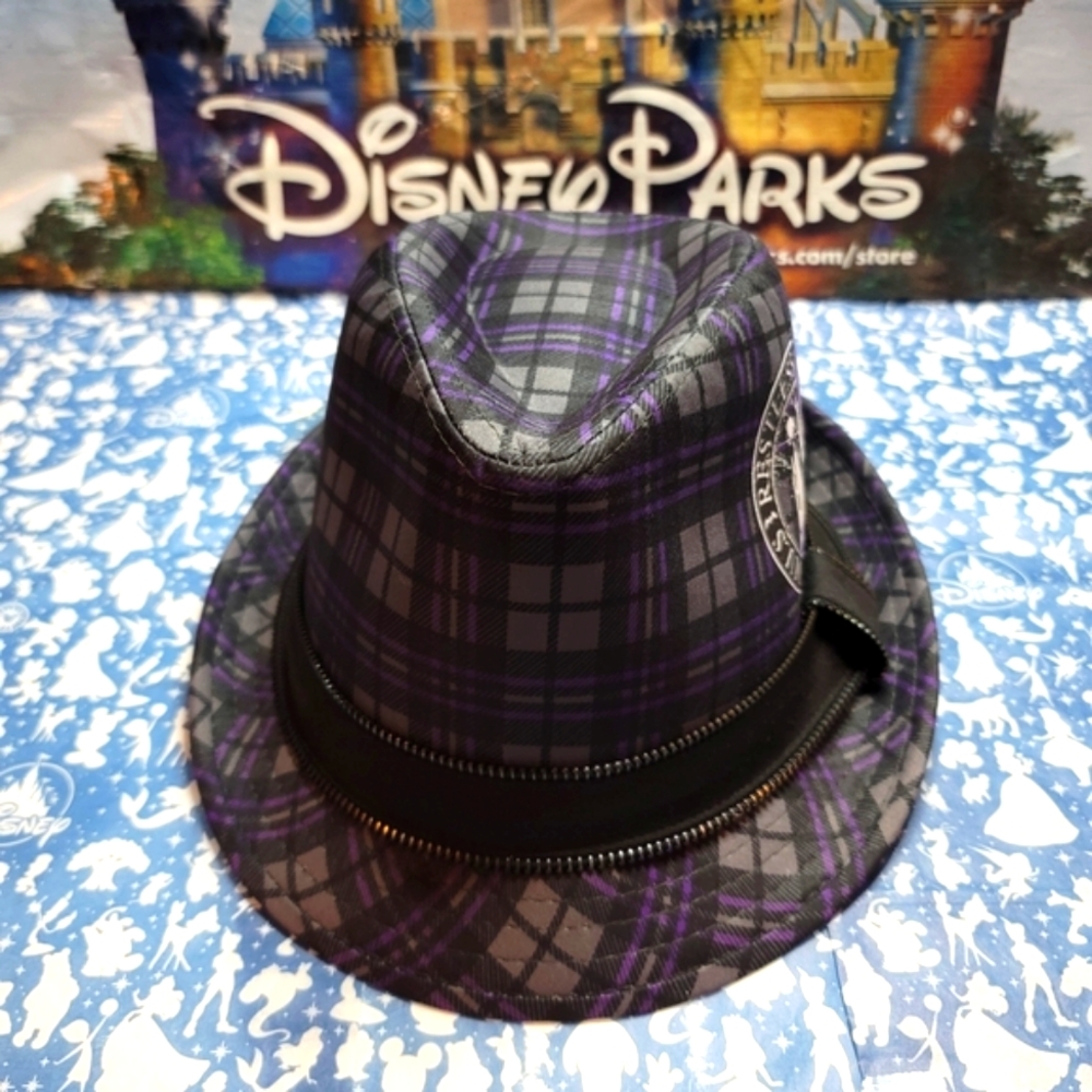 NWT Disney Parks The Haunted Mansion Fedora Hat for Adults.